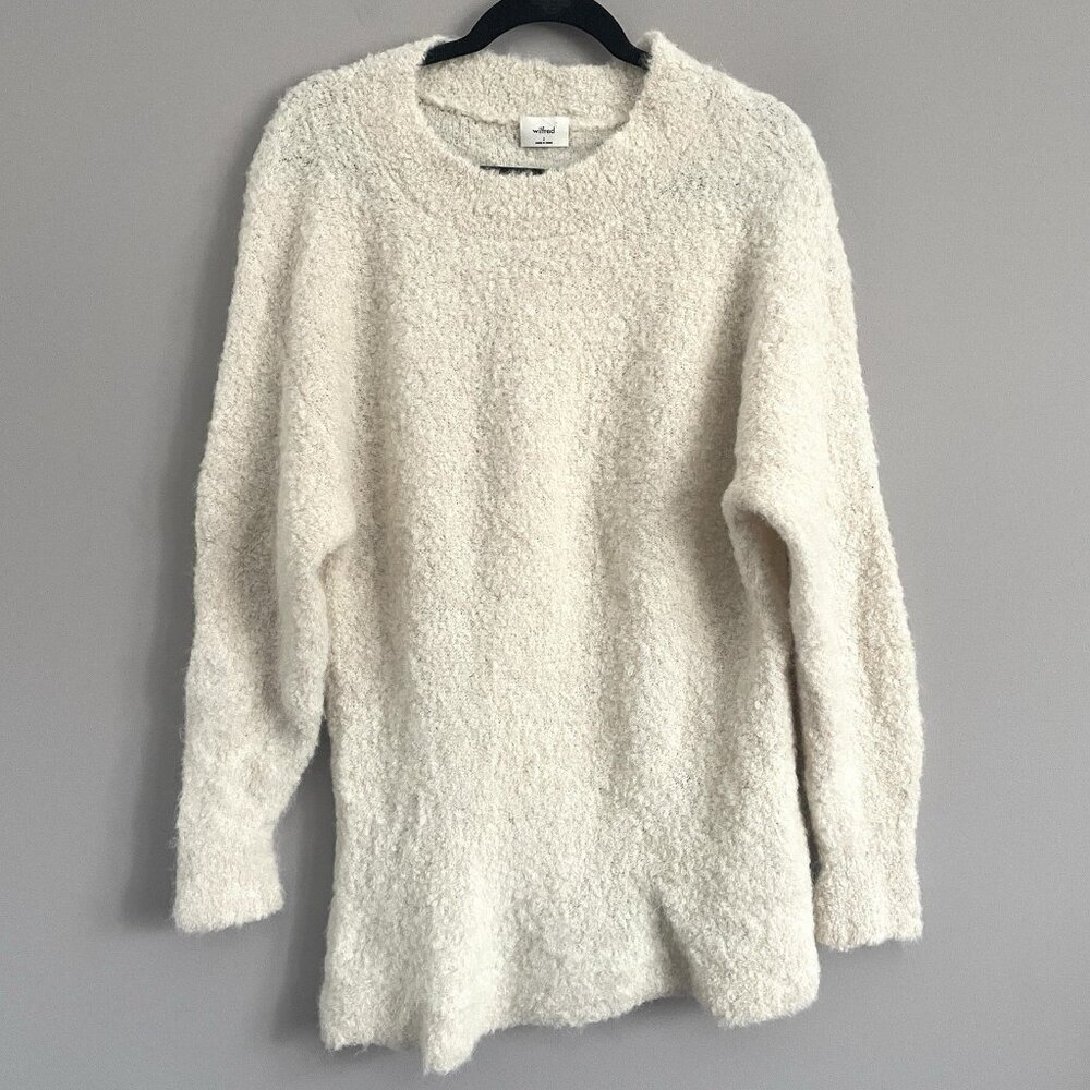 Aritzia Wilfred Ivory Seissan Alpaca Wool Blend Oversized Sweater - 2/Medium - Picture 11 of 14
